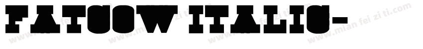 FatCow Italic字体转换